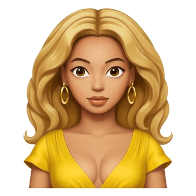 Beyonce with yellow outfit sticker