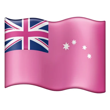 Pink Australian Flag sticker