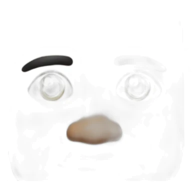 The rock eyebrow raised sticker