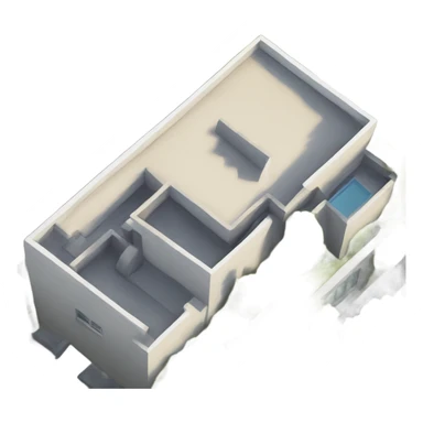 House roof top view sticker