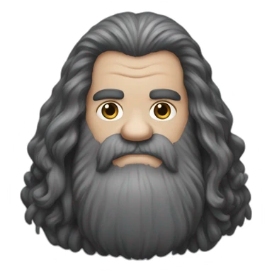 hagrid the caracter in harry potter sticker