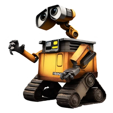 Wall.e making heart symbol sticker
