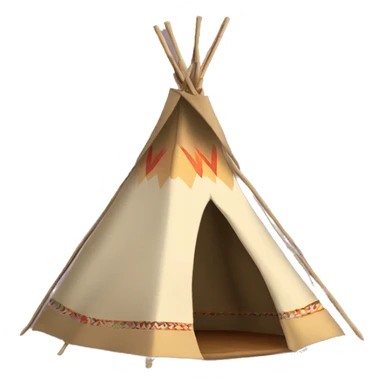teepee tent sticker