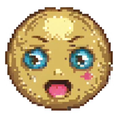 dumb emoji with eyes spread sticker