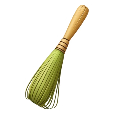 brown matcha whisk sticker