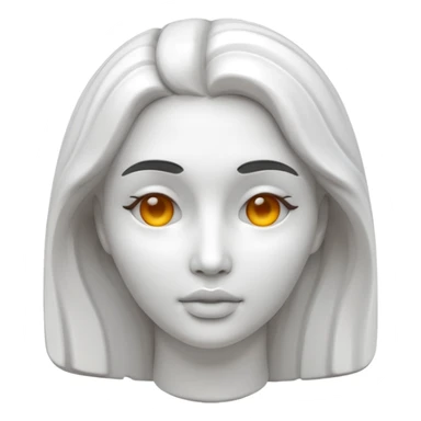 Sculpture face 3d sticker