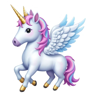 Unicorn with wings sticker