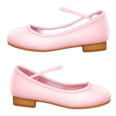 Cute pastel pink ballerina shoes sticker