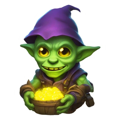 loot goblin with glowing neon sticker