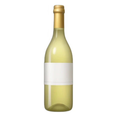 thin bottle of white wine sticker