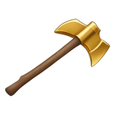 gold miner pickaxe sticker
