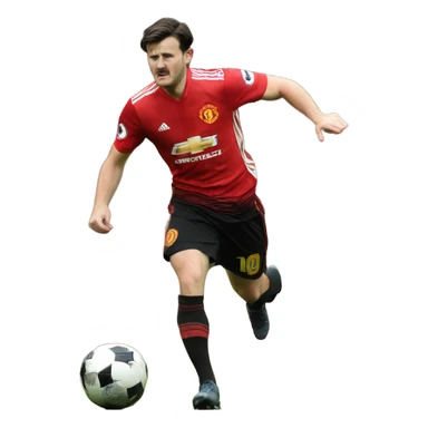maguire missing a tackle at manchester united sticker
