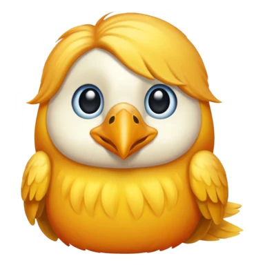  long haired bird sticker