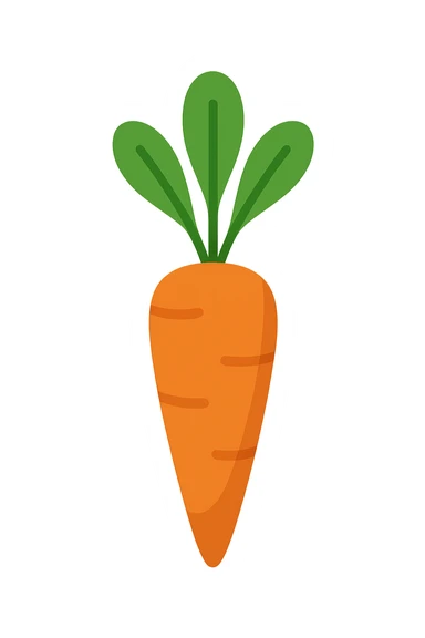 carota visti dall'alto sticker