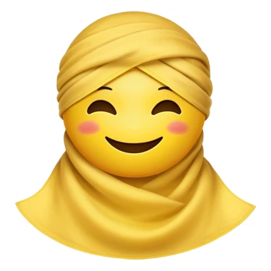 Emoji with no eyes, with its eyes covered with a cloth sticker