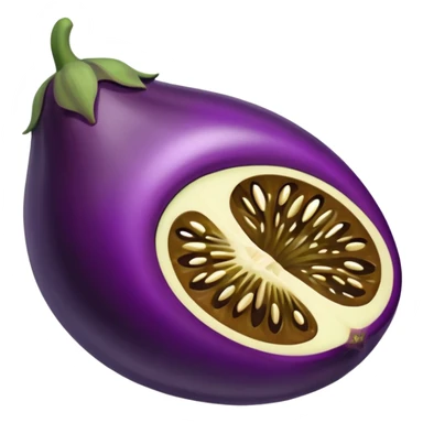 brinjal with small cut piece  sticker