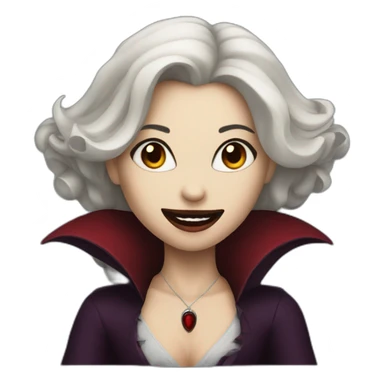Women vampire sticker