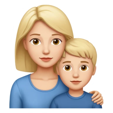 mom and son sticker