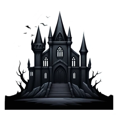 Badass dark gothic edgy scenery  sticker