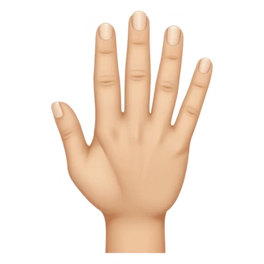 Hand with ring finger down and thumb together sticker