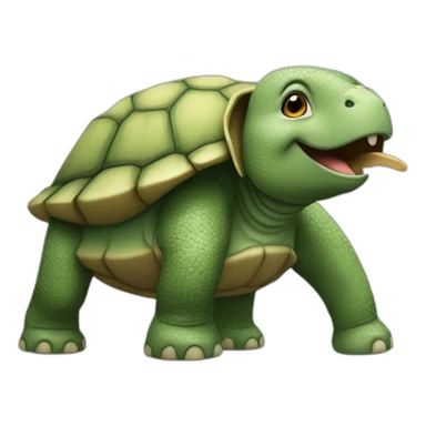 Tortue sur éléphants sticker