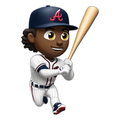 Ronald Acuna Atlanta Braves home run to win game sticker