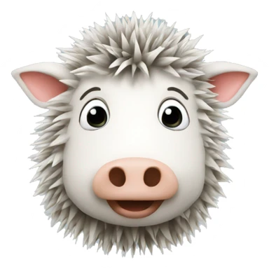 igel und kuh als freunde sticker