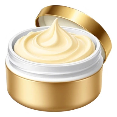 White body butter with gold lid sticker