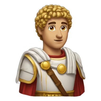 a roman noble man sticker