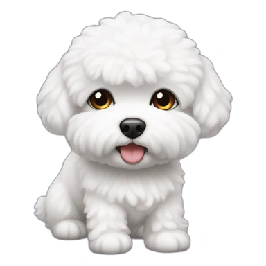 bichon frize sticker