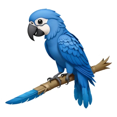 Blue Spix Macaw Prussian sticker