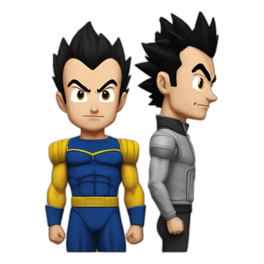 Vegeta and zemmour sticker