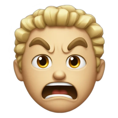extremely angry emoji sticker