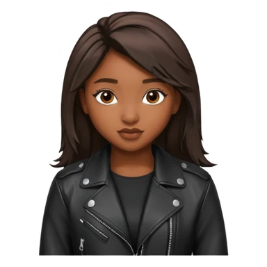 normani wear leather jacket sticker