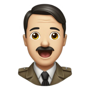Hitler qui pleure de rire sticker