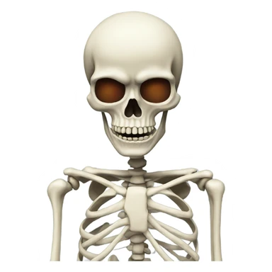 Apple skeleton mad sticker