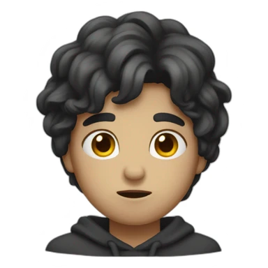 Coeur noir triste sticker