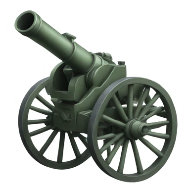 artillery canon sticker