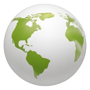 whi color globe emoji for language selection sticker