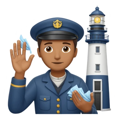 lighthouse Keeper cleaning lens sticker