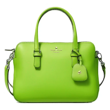 Realistic lime green kate spade satchel purse.  sticker