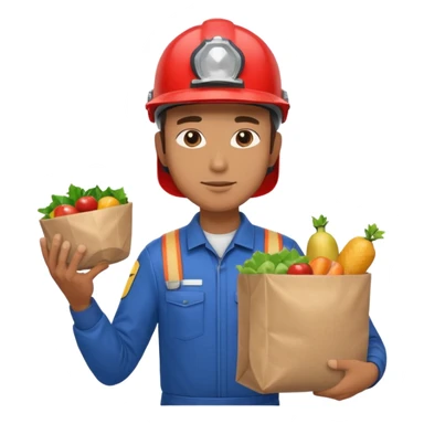 Food Delivery Courier man sticker