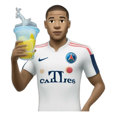 Mbappé in thé water sticker