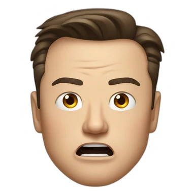 angry elon musk sticker