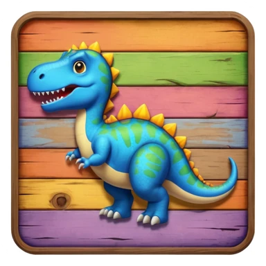 dinosaur sign board sticker