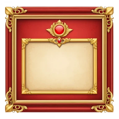 red diploma frame\ sticker