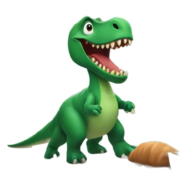 Dinosaur in the kitchen sticker