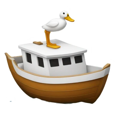 boat that looks like a duck sticker
