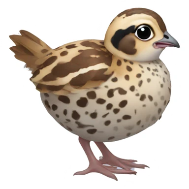 New born quail sticker