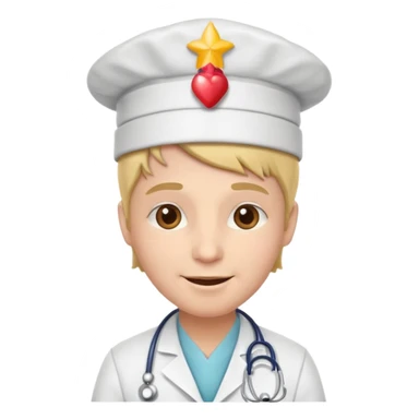 Doctor with Happy Birthday Hat sticker
